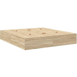 Cadre de lit Chêne sonoma 200 x 180 x 31,5 cm Bois d'ingénierie Vidaxl