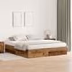 vidaXL Cadre de lit de rangement en vieux bois 180x200 cm en bois dingénierie 3335403