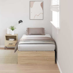 Cadre De Lit Chêne Sonoma 190 X 90 X 31,5 Cm Bois D'Ingénierie Vidaxl