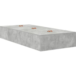 Cadre de lit Gris béton 190 x 90 x 31,5 cm Bois d'ingénierie Vidaxl