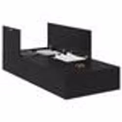 vidaXL Cadre de lit avec rangement Chêne noir 75x190 cm Bois dingénierie 3335414