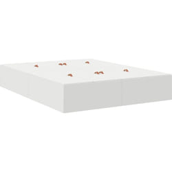 Vidaxl - Lit de rangement Blanc 140x190 cm