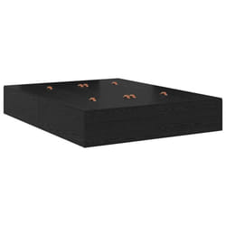 Cadre de lit Chêne noir 190 x 140 x 31,5 cm Bois d'ingénierie Vidaxl