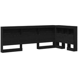 Tête de lit de rangement Chêne noir 90 cm Bois d'ingénierie Vidaxl