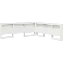 Tête de lit de rangement Blanc 200 cm Bois d'ingénierie vidaXL