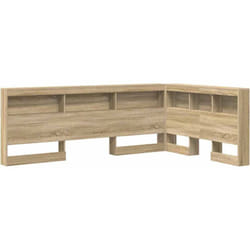 Tête de lit de rangement Chêne sonoma 120 cm Bois d'ingénierie Vidaxl