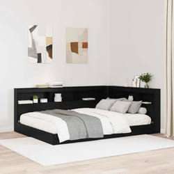 Tête De Lit De Rangement Chêne Noir 160 Cm Bois D'Ingénierie Vidaxl