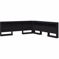 Cette tête de lit en L combine praticité et design minimaliste pour ta chambre. C'est un bon gain de place qui s'intègre parf ...