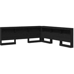 Tête de lit de rangement Chêne noir 180 cm Bois d'ingénierie Vidaxl