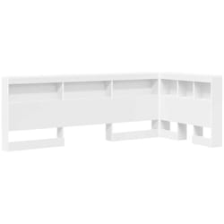 Tête de lit de rangement Blanc 90 cm Bois d'ingénierie Vidaxl