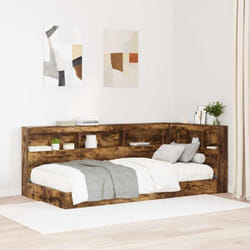 Tête De Lit De Rangement Chêne Fumé 90 Cm Bois D'Ingénierie Vidaxl