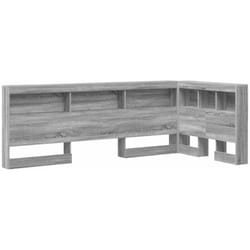 Tête De Lit De Rangement Sonoma Gris 90 Cm Bois D'Ingénierie Vidaxl