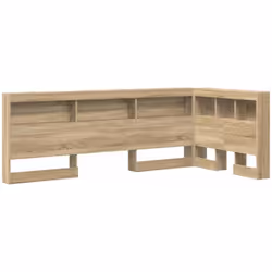 Cette tête de lit en L combine praticité et design minimaliste pour ta chambre. C'est un bon gain de place qui s'intègre parf ...