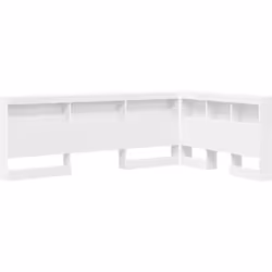 Cette tête de lit en L combine praticité et design minimaliste pour ta chambre. C'est un bon gain de place qui s'intègre parf ...