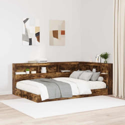 Tête De Lit De Rangement Chêne Fumé 120 Cm Bois D'Ingénierie Vidaxl
