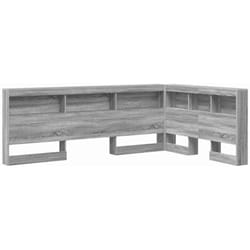 Tête de lit de rangement Sonoma gris 120 cm Bois d'ingénierie Vidaxl
