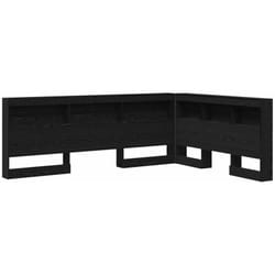 Tête de lit de rangement Chêne noir 140 cm Bois d'ingénierie Vidaxl