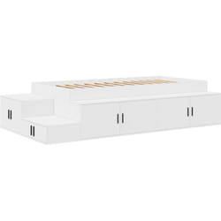 Vidaxl - Cadre de lit de rangement Blanc 90x190 cm
