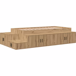 Ce cadre de lit de rangement combine style et praticité, parfait pour ceux qui veulent améliorer leur chambre. Avec un look m ...