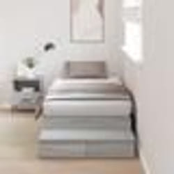 vidaXL Cadre de lit de rangement Gris Sonoma 100x200 cm 3335618