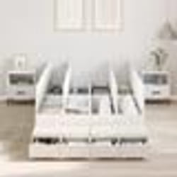 vidaXL Cadre de lit Blanc 120x200 cm 3335629
