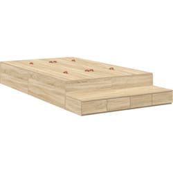 Vidaxl - Cadre de lit de rangement Chêne Sonoma 120x200 cm