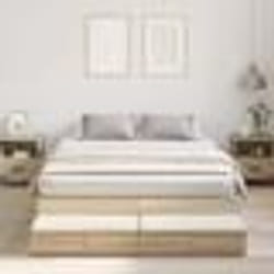 vidaXL Cadre de lit Sonoma Oak 140x200 cm 3335639