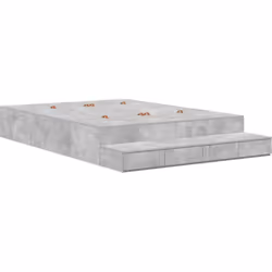 Ce cadre de lit de rangement rectangulaire est parfait pour la vie moderne. Il a du style et offre de super solutions de rang ...