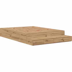 Ce lit de rangement en chêne artisanal est un choix malin pour les chambres d'adultes, alliant style et praticité. Son design ...