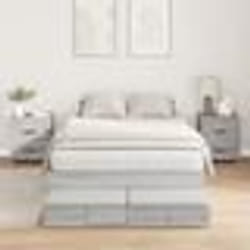 vidaXL Cadre de lit de rangement Gris Sonoma 120x190 cm 3335690