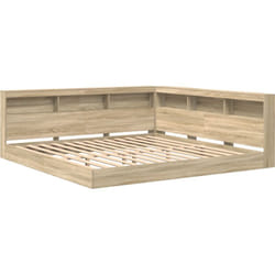 Vidaxl - Lit-bibliothèque en chêne Sonoma 180x200 cm en bois reconstitué