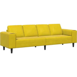Ensemble de Canapés Jaune Velours vidaXL
