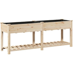 Vidaxl - Jardinière avec étagère 203x53x76 cm en bois massif de sapin
