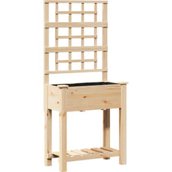 Vidaxl - Jardinière avec treillis et étagère 71x37x152 cm en bois massif de sapin
