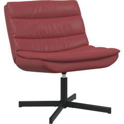 Vidaxl - Chaise Pivotante Rouge vin Faux cuir Standard Pivotante