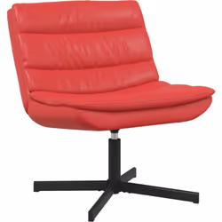 Cette chaise pivotante rouge moderne est le mélange parfait de confort et d'esthétique contemporaine, idéale pour ton salon o ...