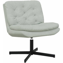 Fauteuil relaxant pivotant Gris clair 63 x 75 x 76 cm Velours Vidaxl