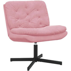 Fauteuil relaxant pivotant Autre Rose 63 x 75 x 76 cm Velours Vidaxl