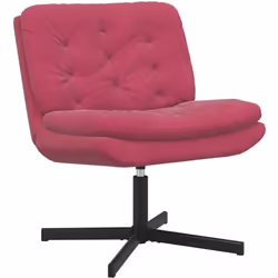 Cette chaise relaxante pivotante offre une touche moderne avec son design simple et fonctionnel et sa surface en velours doux ...