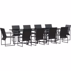 Cet ensemble de table de salle à manger rectangulaire et de chaises est parfait pour votre patio ou balcon, vous offrant beau ...