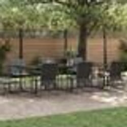 Ensemble de jardin 13 pièces avec coussins en acier et textilène
