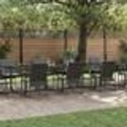 Ensemble de jardin pour manger de 16 pièces avec des coussins en acier et en textilène