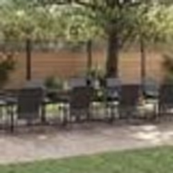 Ensemble de jardin de 22 pièces vidaXL avec coussins en acier et textilène
