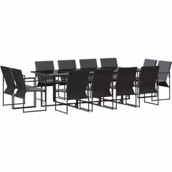Cet ensemble moderne de repas d'extérieur est parfait pour toute terrasse ou jardin. C'est un endroit chic et confortable pou ...