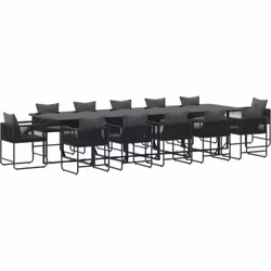 Cette grande table rectangulaire est un super mélange de style et de praticité pour vos repas en extérieur. Elle est faite po ...