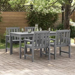 Chaises de jardin vidaXL 4 pcs Gris clair 65.5x55.5x88 cm HDPE