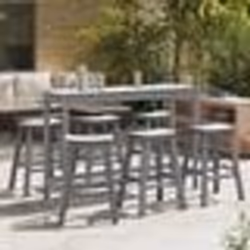 Tabourets de bar vidaXL 9 pcs Gris clair HDPE