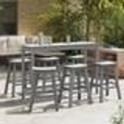 Tabourets de bar vidaXL 9 pcs Gris clair HDPE