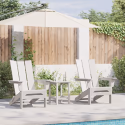 Ce duo de chaises Adirondack pliables de vidaXL est exactement ce qu'il te faut pour ton espace extérieur, fusionnant confort ...