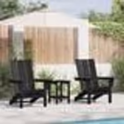 Chaises Adirondack pliables vidaXL 2 pcs Noir 74,5x80,5x90 cm HDPE